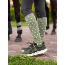LeMieux Sally Spot Fluffies Socks - Fern