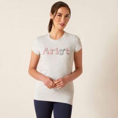 Ariat Saddle T-Shirt - Heather Grey