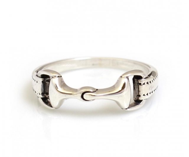 HiHo Silver HiHo Silver Sterling Silver Detailed Snaffle Ring