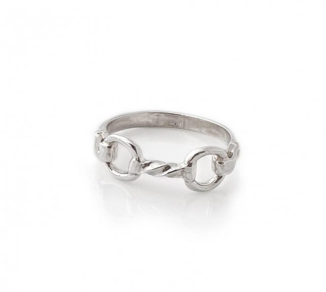 HiHo Silver HiHo Silver Exclusive Sterling Silver Twisted Snaffle Ring