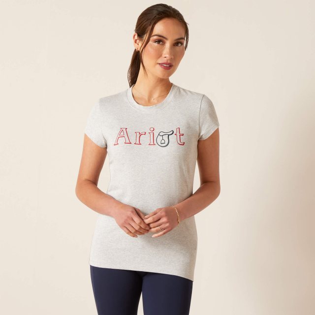Ariat Ariat Saddle T-Shirt - Heather Grey