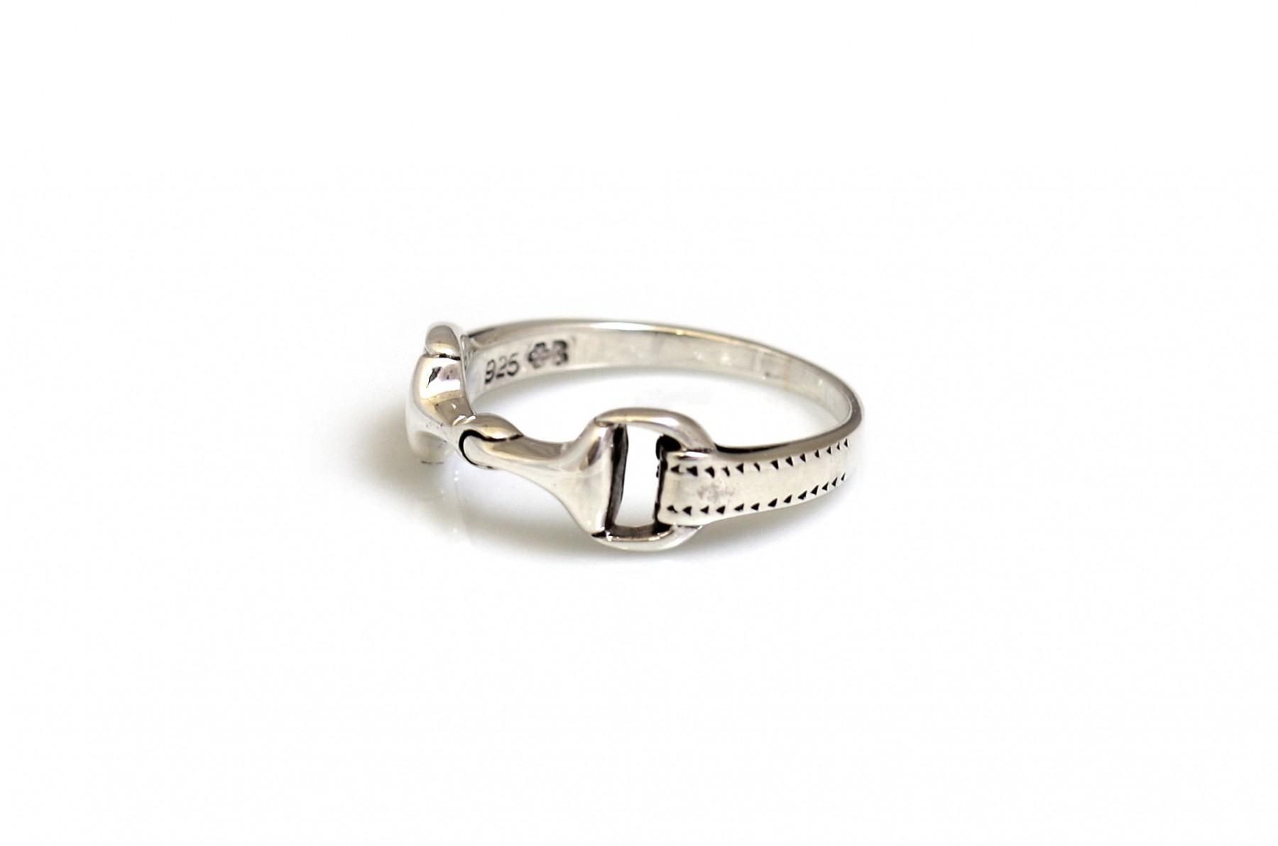 HiHo Silver Sterling Silver Detailed Snaffle Ring - Rings - Unicorn ...