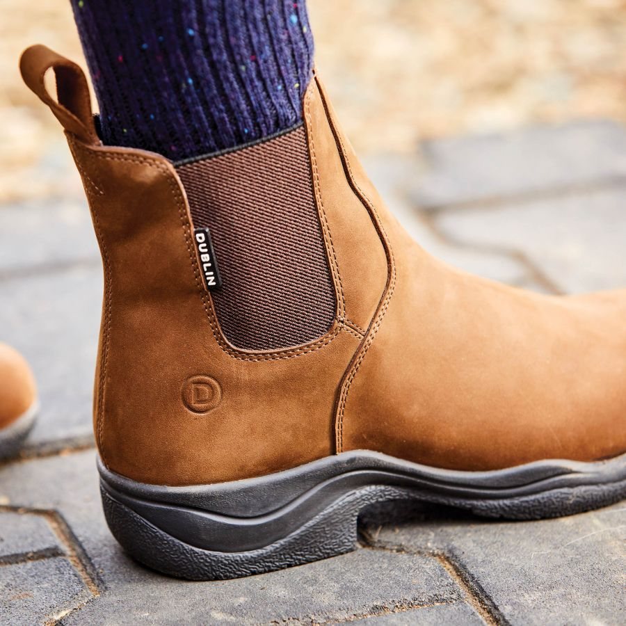 Dublin Venturer III Stivali Uomo In Pelle Marrone - Antiscivolo, Plantare RCS, Suola Tough Tech, Per Equitazione E Outdoor