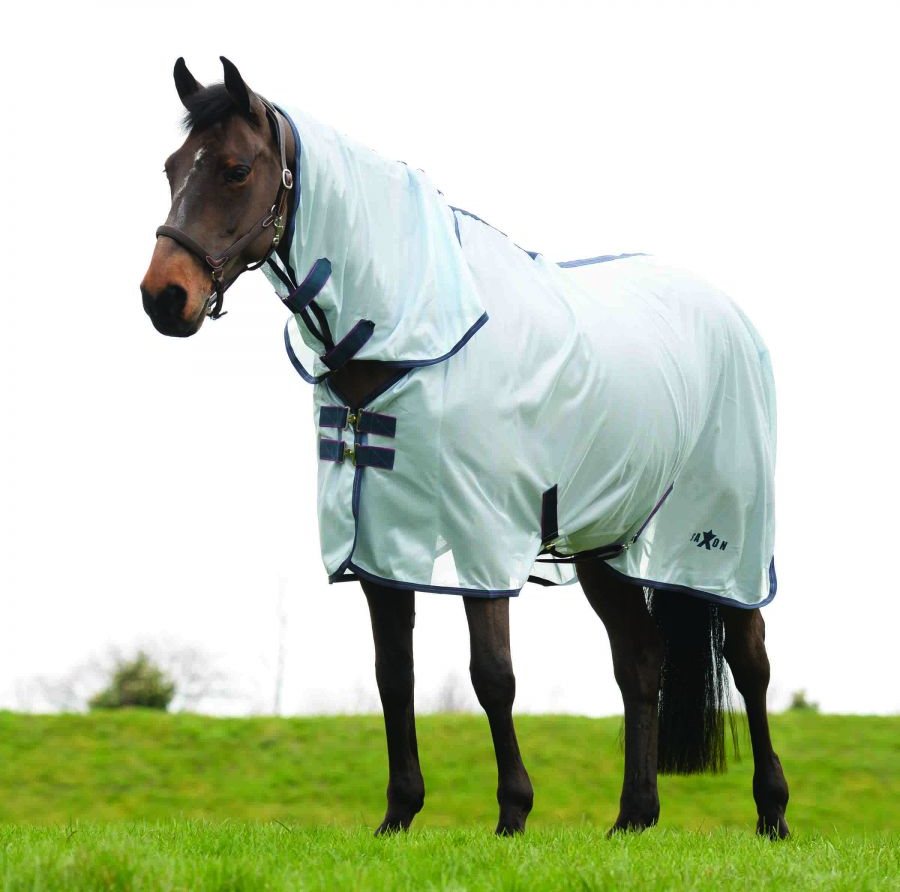 Saxon Mesh Combo Neck Fly Rugs & Sheets Unicorn Saddlery