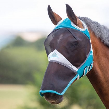 Shires Fine Mesh Fly Mask with Ear Hole & Nose Shires Fine Mesh Fly Mask with Ear Hole & Nose