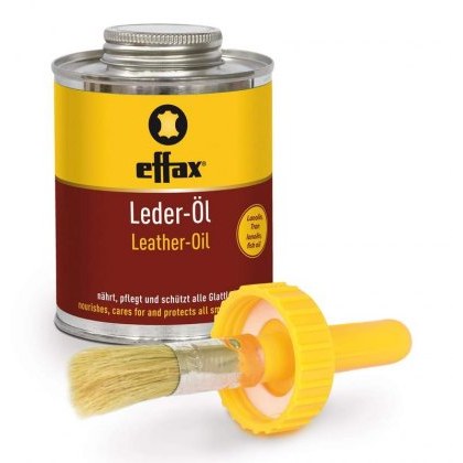 Effax Leather Oil Tin with Brush