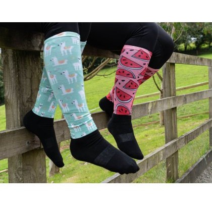 Cameo Equine Adults Cameo Socks - Llama