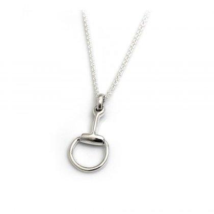 HiHo Silver Sterling Silver Snaffle Pendant on Fine Trace Chain HiHo Silver Sterling Silver Snaffle Pendant on Fine Trace Chain