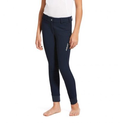 Ariat Youth Tri Factor Grip Full Seat Breeches - Navy