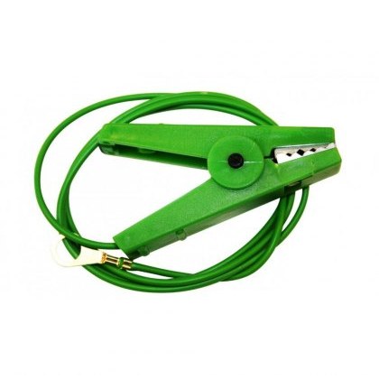 Agrifence Earth Lead on Green Croc Clip Agrifence Earth Lead on Green Croc Clip