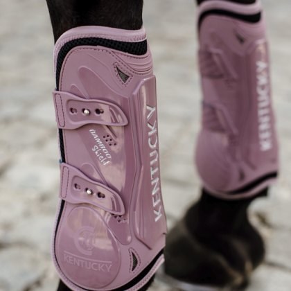 Kentucky Tendon Boots Bamboo Shield - Elastic - Old Rose Kentucky Tendon Boots Bamboo Shield - Elastic - Old Rose
