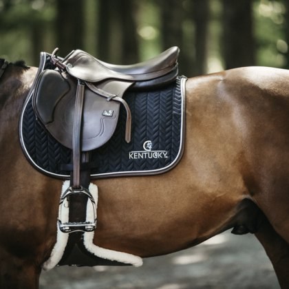 Kentucky Fishbone Leather Binding Jumping Pad Kentucky Fishbone Leather Binding Jumping Pad