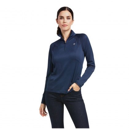 Ariat Sunstopper 2.0 1/4 Zip Baselayer - Navy Ariat Sunstopper 2.0 1/4 Zip Baselayer - Navy