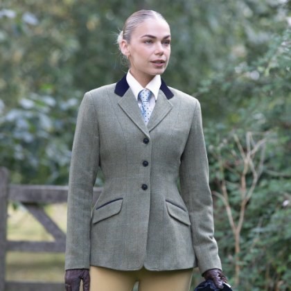Equetech Thornborough Deluxe Tweed Riding Jacket Equetech Thornborough Deluxe Tweed Riding Jacket