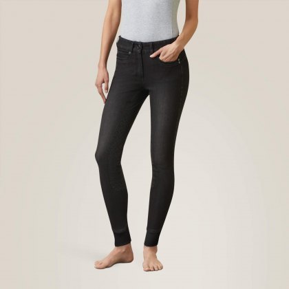 Ariat Halo Denim Full Seat Breeches - Black Ariat Halo Denim Full Seat Breeches - Black