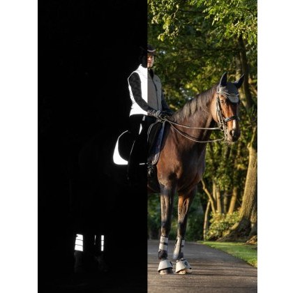 LeMieux Reflective Suede Dressage Square - Navy LeMieux Reflective Suede Dressage Square - Navy