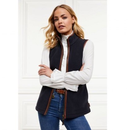 Holland Cooper Country Fleece Gilet - Ink Navy Holland Cooper Country Fleece Gilet - Ink Navy