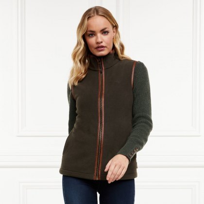 Holland Cooper Country Fleece Gilet - Khaki Holland Cooper Country Fleece Gilet - Khaki