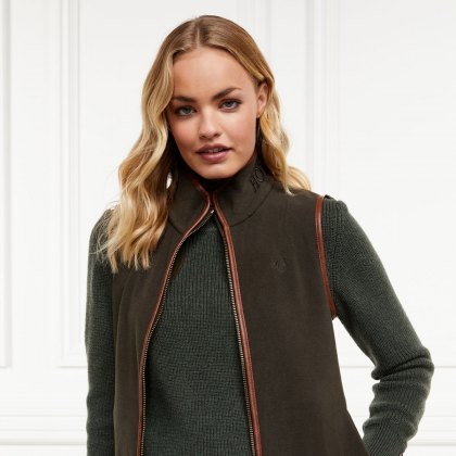 Holland Cooper Country Fleece Gilet - Khaki Holland Cooper Country Fleece Gilet - Khaki