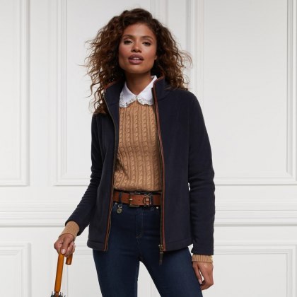 Holland Cooper Country Fleece Jacket - Ink Navy Holland Cooper Country Fleece Jacket - Ink Navy