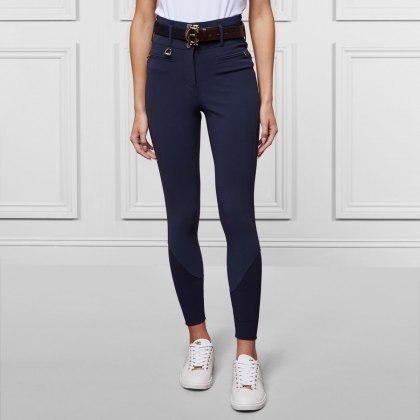 Holland Cooper Premium High Rise Breeches - Yale Blue Holland Cooper Premium High Rise Breeches - Yale Blue