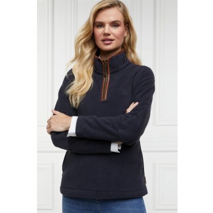 Holland Cooper Country Fleece Half Zip - Ink Navy Holland Cooper Country Fleece Half Zip - Ink Navy