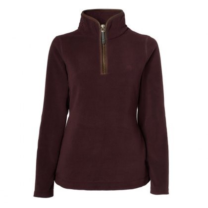 Holland Cooper Country Fleece Half Zip - Mulberry Holland Cooper Country Fleece Half Zip - Mulberry