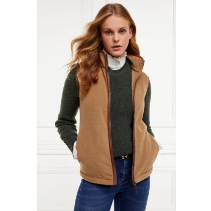 Holland Cooper Country Fleece Gilet - Coffee Holland Cooper Country Fleece Gilet - Coffee