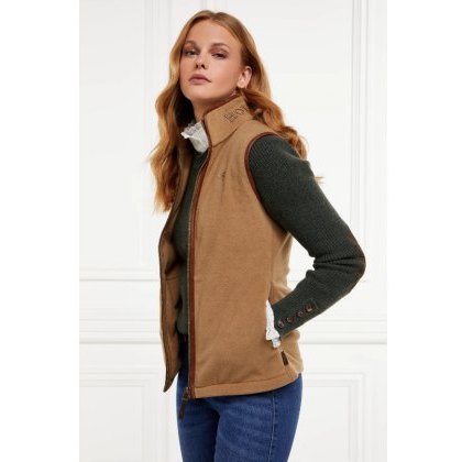 Holland Cooper Country Fleece Gilet - Coffee Holland Cooper Country Fleece Gilet - Coffee