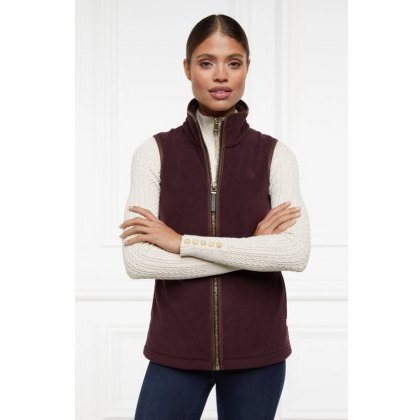 Holland Cooper Country Fleece Gilet - Mulberry Holland Cooper Country Fleece Gilet - Mulberry