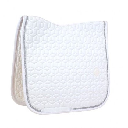 Kentucky Glitter Rope Dressage Pad - White Kentucky Glitter Rope Dressage Pad - White
