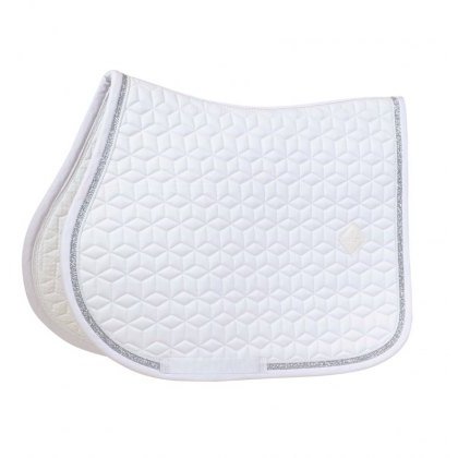 Kentucky Glitter Rope Show Jumping Pad - White Kentucky Glitter Rope Show Jumping Pad - White