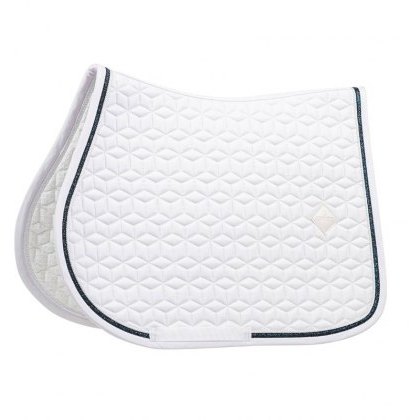 Kentucky Glitter Rope Show Jumping Pad - White Kentucky Glitter Rope Show Jumping Pad - White