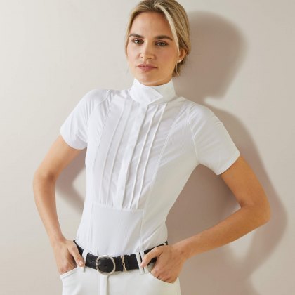 Ariat Luxe Show Shirt - White Ariat Luxe Show Shirt - White
