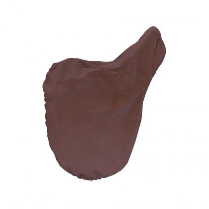 Kentucky Dressage Saddle Cover with Logo Plate – Brown Kentucky Dressage Saddle Cover with Logo Plate – Brown
