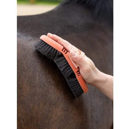 LeMieux Flexi Horse Hair Body Brush - Apricot