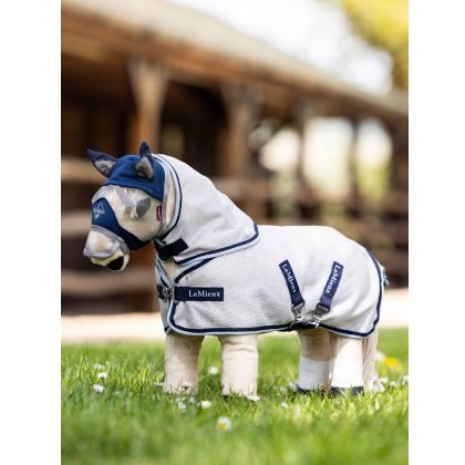 LeMieux Toy Pony Fly Rug - Grey/Navy LeMieux Toy Pony Fly Rug - Grey/Navy