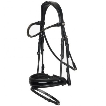 LeMieux Kudos Patent Dressage Bridle - Black LeMieux Kudos Patent Dressage Bridle - Black