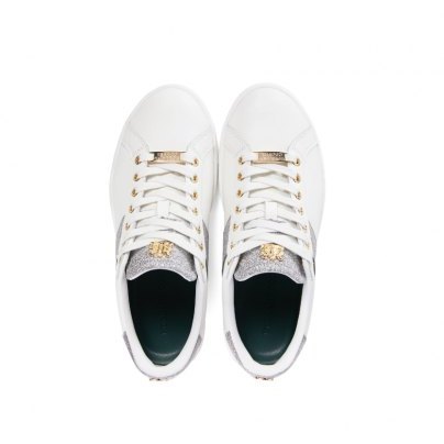 Holland Cooper Knightsbridge Court Trainer - Silver Crystal Holland Cooper Knightsbridge Court Trainer - Silver Crystal