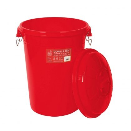 Red Gorilla 80L Bin with Clip Lid Red Gorilla 80L Bin with Clip Lid
