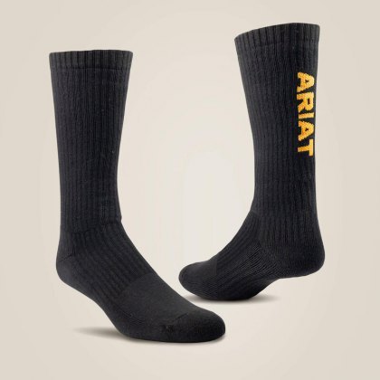 Ariat Cotton Mid Calf Work Sock (3 Pack)
