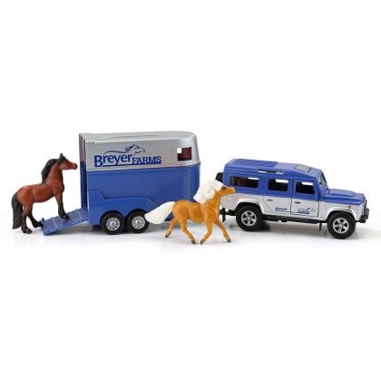 Breyer Farms Land Rover and Tag A Long Trailer