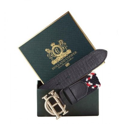 Holland Cooper HC Heritage Belt - Navy Tricolour Holland Cooper HC Heritage Belt - Navy Tricolour