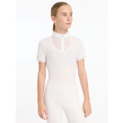 LeMieux Young Rider Belle Show Shirt - White LeMieux Young Rider Belle Show Shirt - White