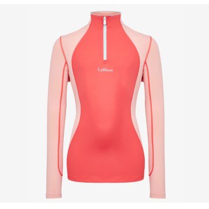 LeMieux Harlow Long Sleeve Base Layer - Coral Crush LeMieux Harlow Long Sleeve Base Layer - Coral Crush