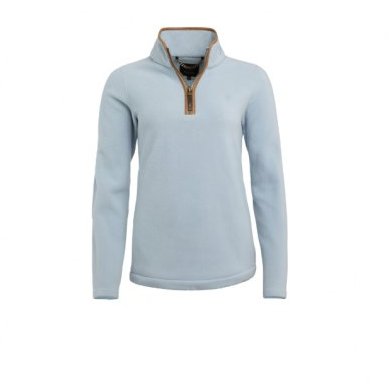Holland Cooper Country Fleece Quarter Zip - Pale Blue Holland Cooper Country Fleece Quarter Zip - Pale Blue