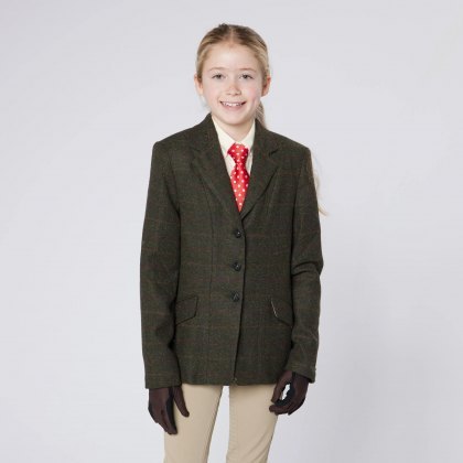 Cameo Equine Junior Tweed Show Jacket - Seaweed Cameo Equine Junior Tweed Show Jacket - Seaweed