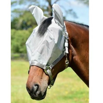 Weatherbeeta Comfitec Hexi Shield Dual Fly Mask - Silver Weatherbeeta Comfitec Hexi Shield Dual Fly Mask - Silver