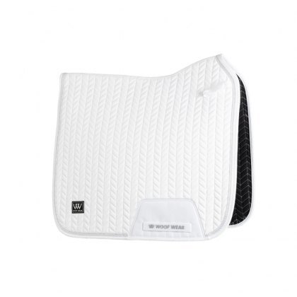 Woof Wear Herringbone Dressage Pad - White Woof Wear Herringbone Dressage Pad - White