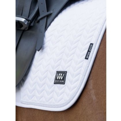 Woof Wear Herringbone Dressage Pad - White Woof Wear Herringbone Dressage Pad - White